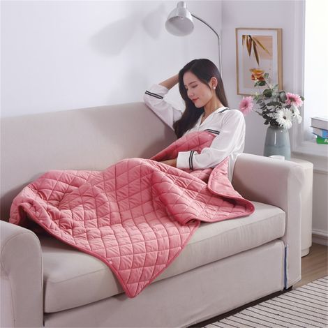 Couverture Chauffante USB - 75 x 120 cm - 3 Niveaux de Chaleur - Fonction Minuterie - Lavable en Machine - Pour Voiture Bureau Maison Extérieur - 1 Pièce (1/5)