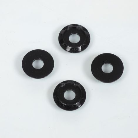 Rondelle spacer aluminium DRC T01 anodisé noir pour moto cross (1/2)