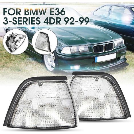 Lot de 2 caches d'angle transparents pour BMW M3 Berline 4 portes Série 3 (318ti, 328i) de 1992 à 1999 (1/5)