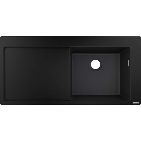 S514-F450 Lavello incasso 450 con gocciolatoio nero grafite (1/5)