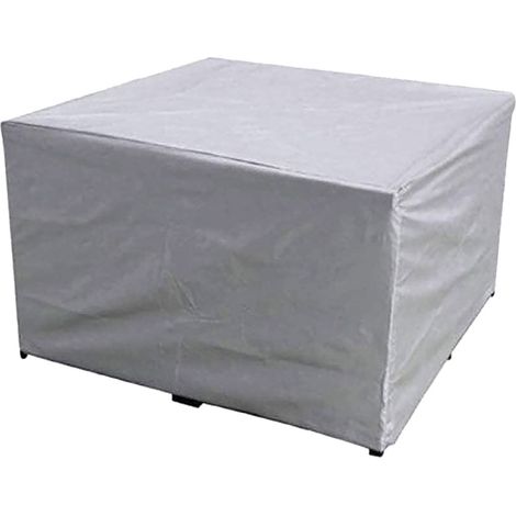 Housse De Protection Pour Meuble De Jardin - Polyester Et PVC - Imperméable - Pour Ensemble 4 Places - 115x115x70 Cm - Noir (1/5)