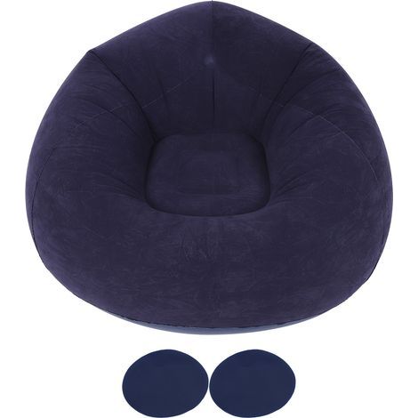 Canapé gonflable sphérique ultra-doux pour chambre étudiante, extérieur, voyage, camping, pique-nique (1/5)