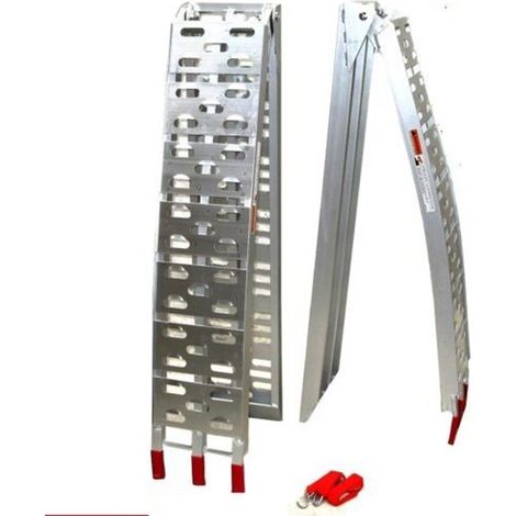 2 Stück Auffahrrampe a 340 kg 06142 Auffahrschiene ALU RAMPE - gesamt 680kg C