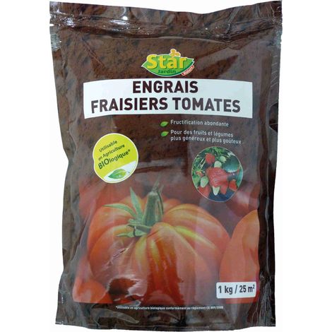 Engrais fraisiers et tomates 1kg 25m2