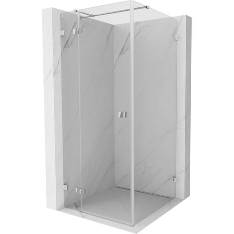 Mexen Lunar T cabina doccia a battente sinistra 120 x 120 cm, trasparente, cromo - 834T-120-120-01-00-L (1/5)