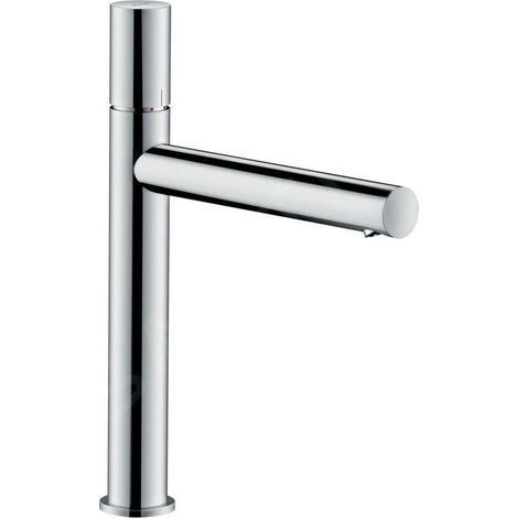 AXOR Uno Mitigeur de lavabo monocommande 200 avec Zerogriff pour vasques à poser et garniture de vidage Chromé, 45003000 (1/3)