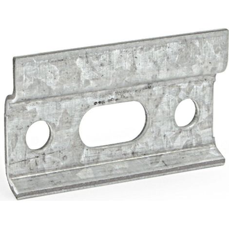 HERRAJES ALK placa colgador mueble cocina h27 l47 galvanizado (1/2)