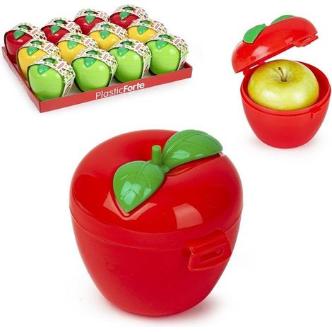 1 Pezzo Contenitore Salva Mela in Plastica 3 Colori Disponibili (1/2)