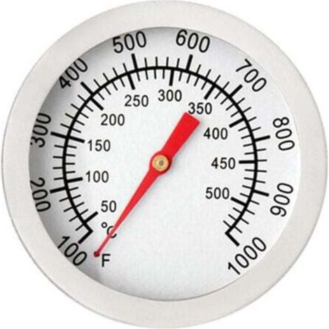 Thermomètre pour Barbecue, Thermomètre de Four en Acier Inoxydable Max 500°C/1000°F Affichage analogique Thermomètre pour Four, Four à Pizza, Four à Bois (1/4)