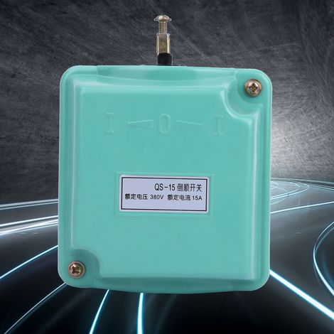 Interrupteur à tambour réversible QS-15 380V 15A, inverseur de sens de rotation du moteur (1/5)