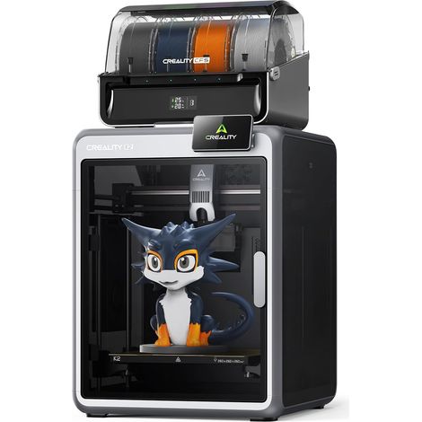 Creality K2 Combo 3D-Drucker, Multicolor mit CFS, 600 mm/s High-Speed, 260x260x260 mm, Auto-Leveling, Leise (1/5)
