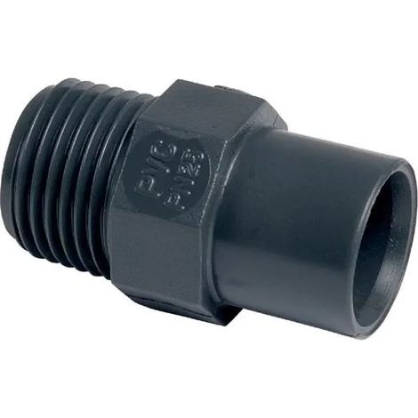 Terminale in PVC a pressione maschio-femmina Ø20-16 maschio 15-21