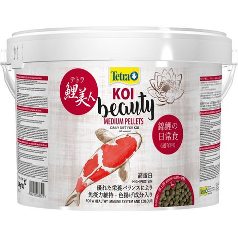 Tetra Teichfutter Koi Beauty Medium Medium, 10 l Teichfutter