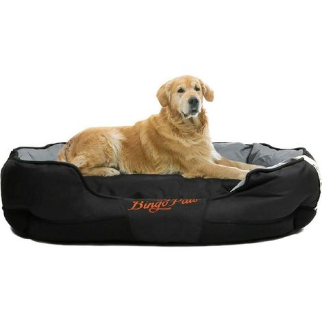 BingoPaw Cama Perros Grande Impermeable con Cojín Interior Desmontable, Tamaño XXL 130x90x26cm