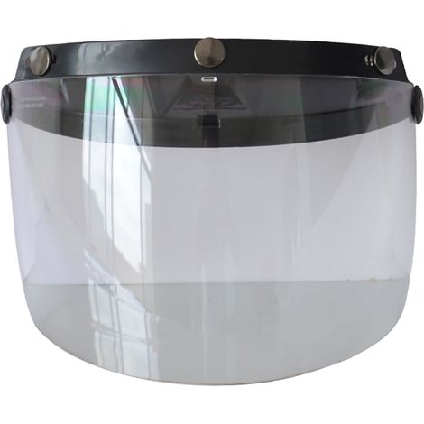 Casque de moto Anti-UV et anti-rayures, visière à la mode, pare-vent universel pour visage ouvert Standard à 3 boutons-pression (1/5)