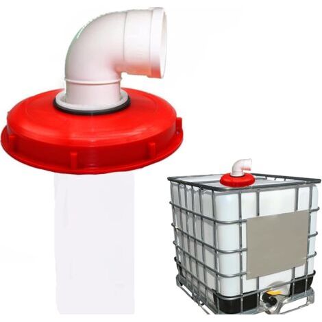 1 Couvercle de Réservoir IBC 90°,Filtre en Nylon Lavable 245mm,Accessoire pour Eau de Pluie,Résistant aux Acides et Alcalins,Jardin et Industrie (1/5)