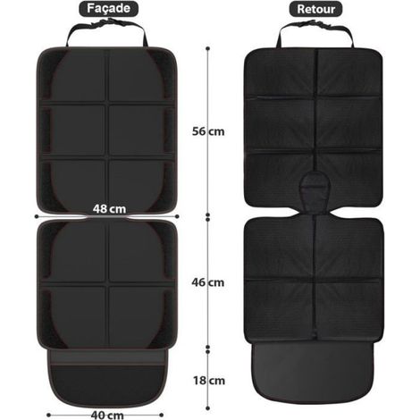 Housse De Siege Auto - Impermeable Universelle - Pour SUV Berline Coffre - Compatible Bebe Animal - 2 Pieces (1/5)