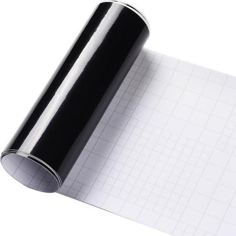 Autofolie Schwarz Glänzend 5m x 70cm Selbstklebend mit Luftkanälen (1/5)