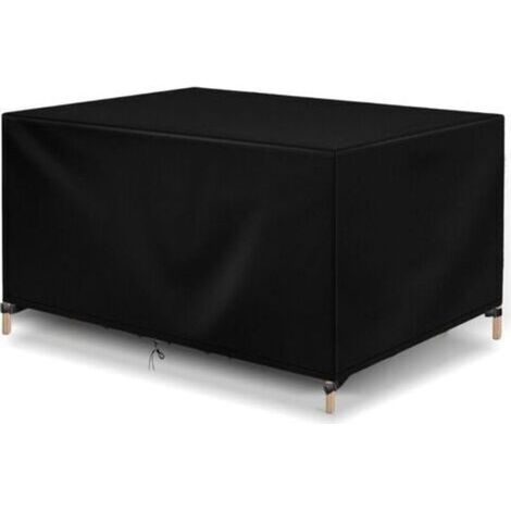 Schutzhülle aus 420D Oxford-Gewebe für Gartenmöbel, winddicht, staubdicht, UV-beständig, strapazierfähig, wasserdicht – 123 x 123 x 74 cm (1/4)