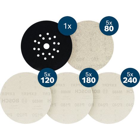 Bosch EXPERT M480 Sanding Net Set 225 mm x 240 Pad Saver 21 pcs 2608902518 (1/5)