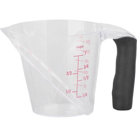 250 ml hitzebeständiger Messbecher mit Ausgießer und Griff, ideal zum Kochen, Backen und für Getränke. (1/5)