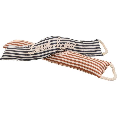 Set de 2 bas de porte rayées 83x7x15cm (1/5)