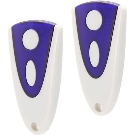 2 pièces Télécommande de Porte de Garage pour Novoferm,433,92MHz 2 canaux, Télécommande de Porte de Garage pour novotron 502/504/512/514 (avec 2 Piles supplémentaires) - Blanc et Bleu (1/5)