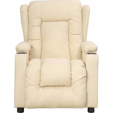 Maison Exclusive - Relaxsessel Creme Stoff (1/5)