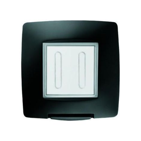 PLAQUE ÉTANCHE 2P IP55 NOIR GEWISS GW16702TN
