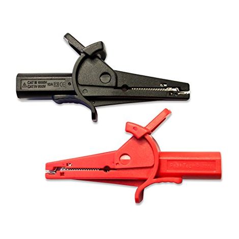 Peak Tech isolato 4 mm morsetti a coccodrillo – Cat III, 1 pezzi, P 7015 (1/4)
