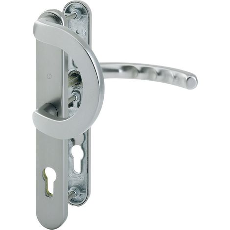 HOPPE® Schutz-Wechselgarnitur mit Schmalschild Luxembourg 513G/3358/3357N/1500, Aluminium, 2202378 (1/2)