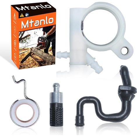 Kit de filtre de pompe à huile à vis sans fin pour tronçonneuses Stihl MS251 MS231 MS231C MS251C, tuyau d'huile, pompe à huile, vis sans fin, filtre à huile. (1/5)