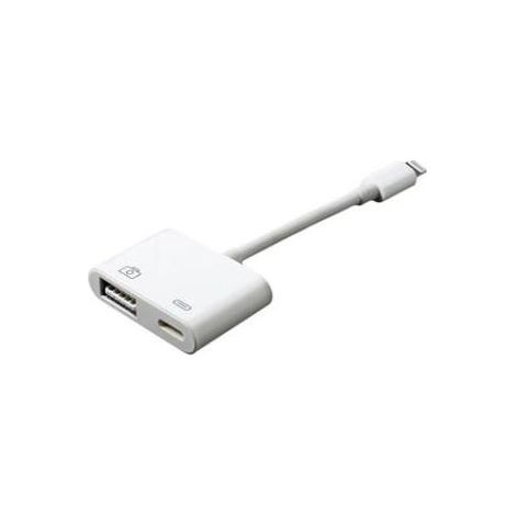 Adaptateur Lightning Vers Usb 3 0 - Transfert Donnees Et Recharge Simultanes - Compatible Iphone Ipad Appareil Photo - 1 Piece (1/5)