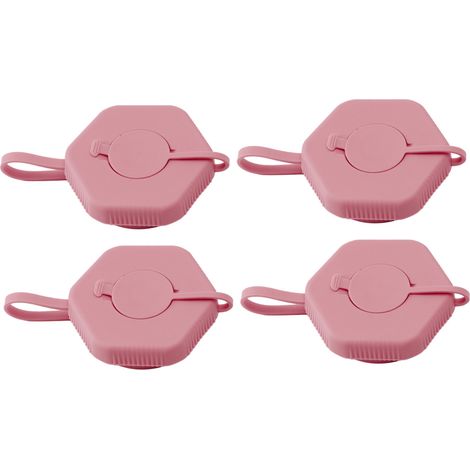 4 bouchons de bouteille d'eau rechargeables anti-fuite, couvercles de remplacement réutilisables pour bidons de gallon, rose, pour maison et bureau