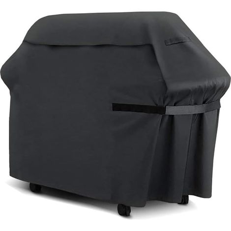 Fundas para barbacoa, funda impermeable para barbacoa, funda para barbacoa resistente al viento y a los desgarros con correas y bolsa de almacenamiento, lona protectora. (1/4)