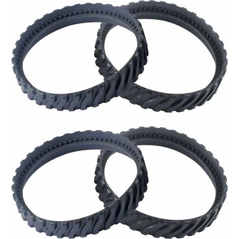 Ulisem 4 Chenilles de Remplacement Noir Nettoyeur Piscine Pneu Piste Roue R0526100 Compatible avec Zodiac Baracuda MX6/MX8 Nettoyage de Piscine Creusée (1/4)