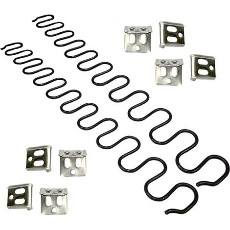 JJDD Ressorts de rechange pour canapé 2 pièces de 50,8 cm avec 8 clips en S, 4,0 fils de diamètre Kit (1/5)