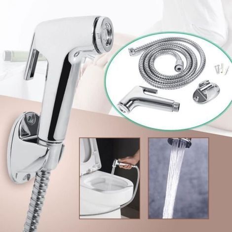 Shower Kit Bidet Toilet Shower Sprayer for Intimate Hygiene Hand Shower Hose Holder Wall Mount -CYA (1/4)