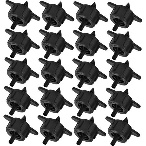 Kit d'irrigation goutte à goutte de 20 pièces avec goutteurs à compensation de pression, accessoires de jardinage faciles à utiliser (1/5)