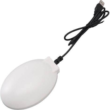 Chauffage pour bain d'oiseaux avec thermostat - Dégivrant pour bassin extérieur, jardin et cour - Blanc (1/5)