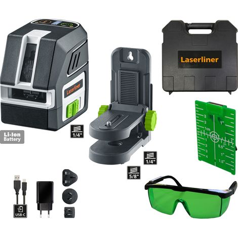 Laser croix portable PocketCross-Laser 2G ±3,5 degrés ± 0,3 mm/m 55 m Support mural portable (1/5)