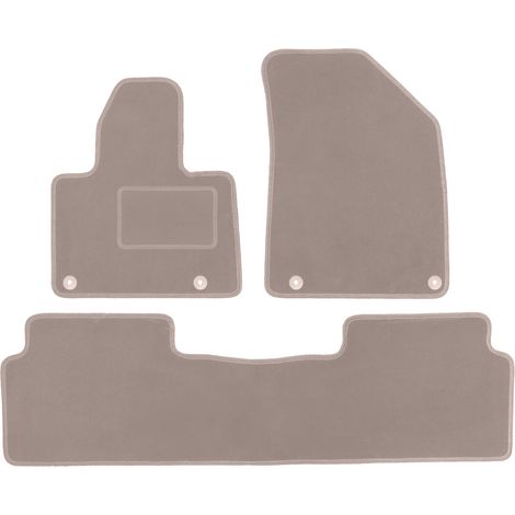 Tapis en velours beige pour : Citroën C5 III X7 liftback, berline, break, tourer (2008-2017) (1/5)