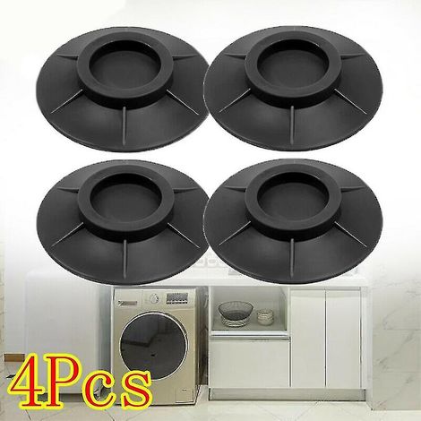 Lot de 4 tapis de machine à laver à fond rond