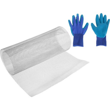 6 Maille 39" X 16" Grillage Tissé, 304 Acier Inoxydable Écran Filtre À Air Avec Gants, Grillage Pour Fenêtre Pour Projets DIY Couverture De Ventilation Filtration Clôture (1/5)