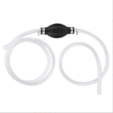 Pompe à carburant manuelle, pompe à carburant manuelle universelle de 10 mm avec tuyau de carburant de 2 mètres, pompe de démarrage automobile/marine