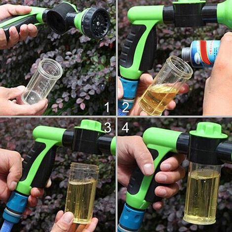 Pistolet à eau Portable à Lance à mousse, buse à haute pression, Jet de lavage de voiture, pulvérisateur, outil de nettoyage (1/5)