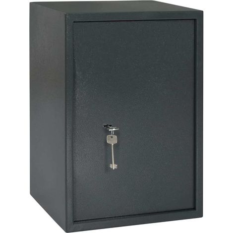 Coffre-fort avec verrouillage Gris foncé 35 x 31 x 50 cm Acier