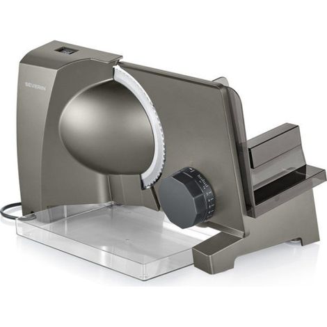 Trancheuse électrique universelle - SEVERIN - AS3918 - 150 W - Lame inox amovible 0 à 23 mm - Dark inox (1/5)