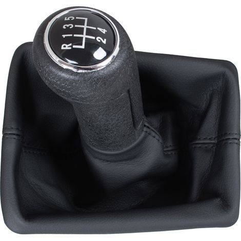 Pomo de cambio de marchas Audi A4 B8 07-15 NEGRO 5 VELOCIDADES + POLERAS NEGRAS (1/5)