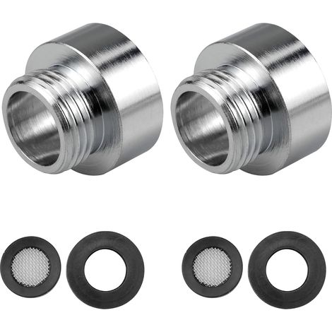 Adaptateurs de robinet chromés 3/4" x 1/2" pour tuyaux de douche et buses réductrices. (1/5)